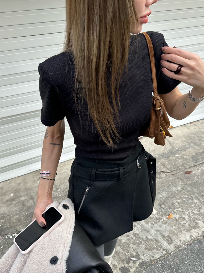 ZEROZERO東大門㊣實拍女裝新款職業25秋冬休閑裙褲羊毛腰帶ZEROZERO裙褲