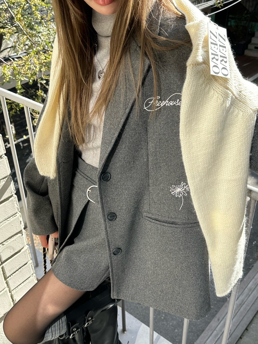 ZEROZERO東大門㊣實拍女裝新款職業25秋冬休閑裙褲羊毛腰帶ZEROZERO裙褲