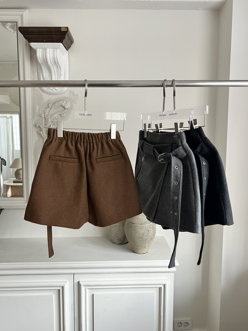 ZEROZERO東大門㊣實拍女裝新款職業25秋冬休閑裙褲羊毛腰帶ZEROZERO裙褲