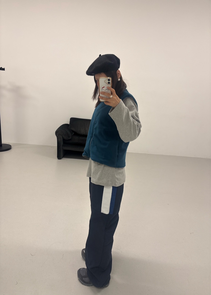 PLATFORM-L韓國代購㊣女士新款25秋冬真品時尚職業休閑褲拼色PLATFORM休閑褲