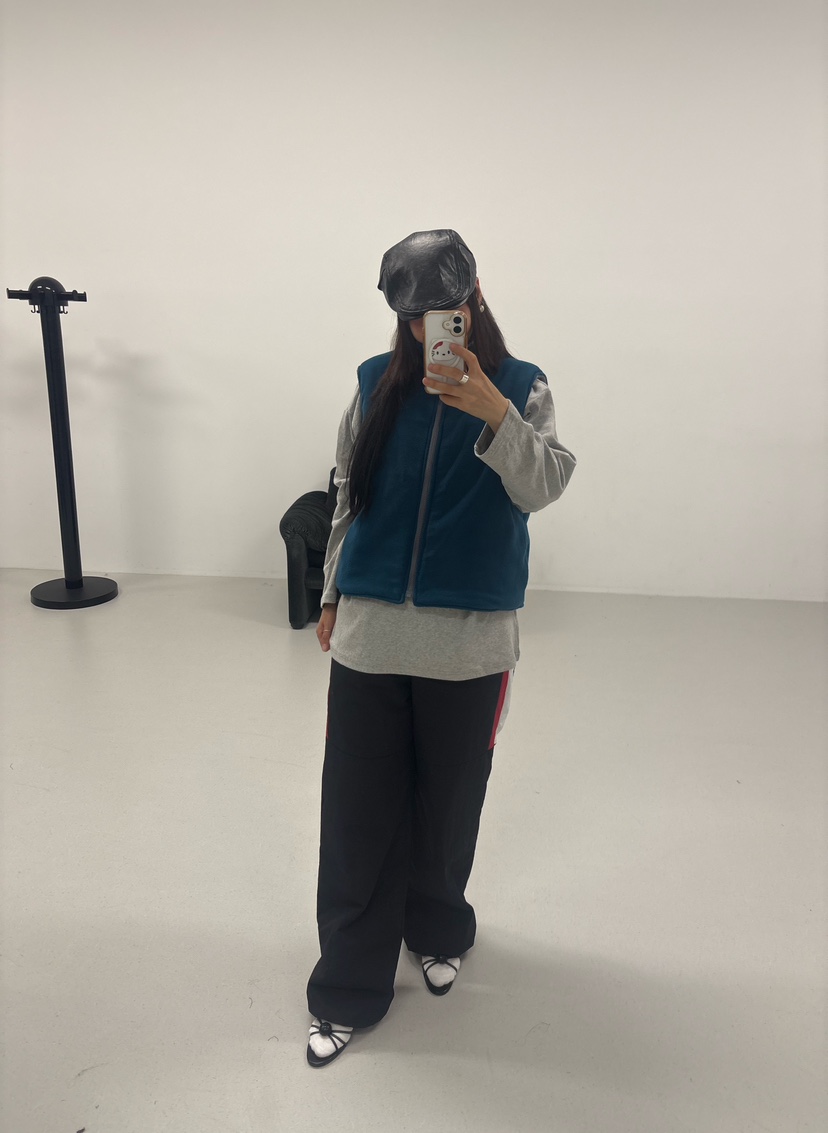 PLATFORM-L韓國代購㊣女士新款25秋冬真品時尚職業休閑褲拼色PLATFORM休閑褲