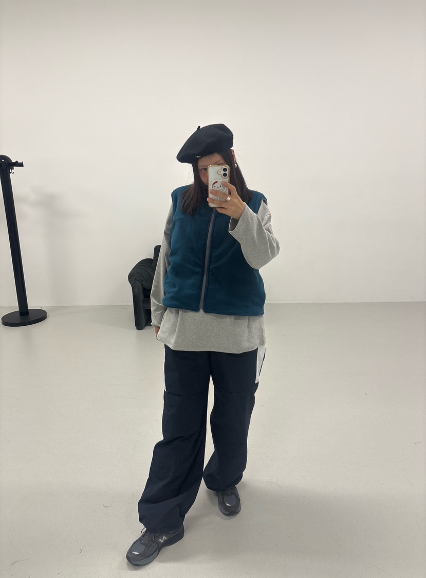 PLATFORM-L韓國代購㊣女士新款25秋冬真品時尚職業休閑褲拼色PLATFORM休閑褲