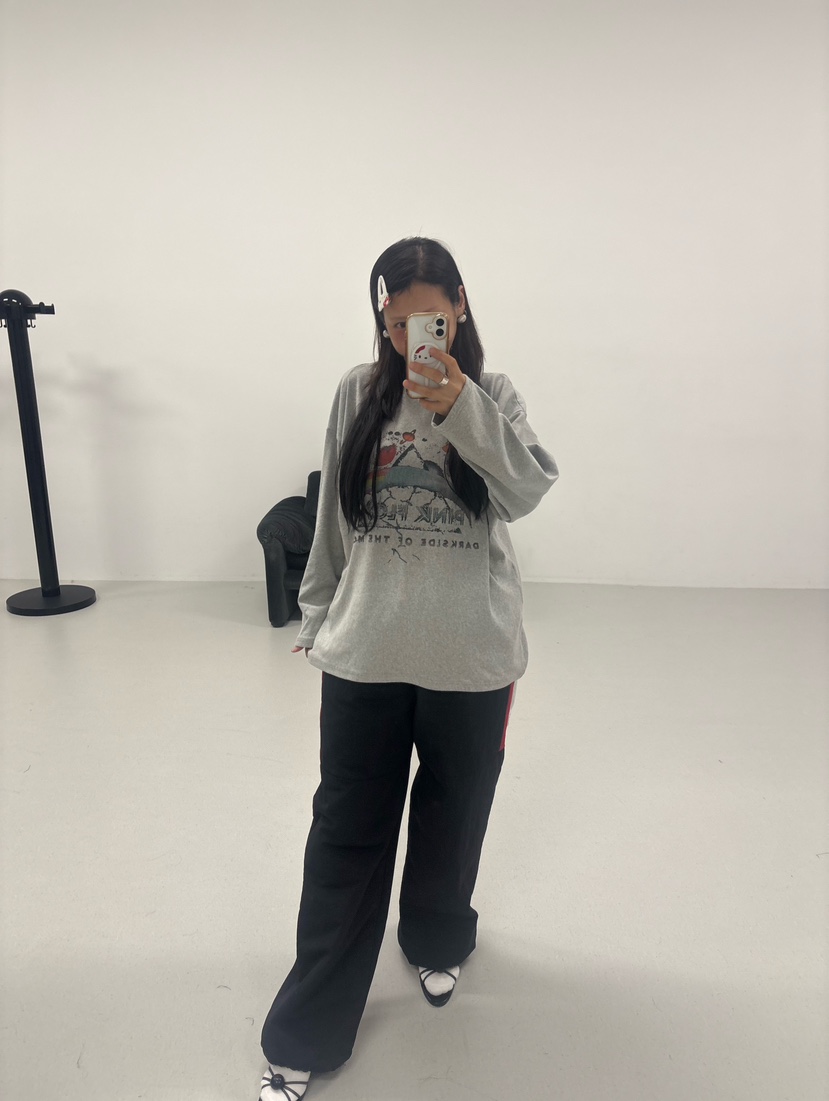 PLATFORM-L韓國代購㊣女士新款25秋冬真品時尚職業休閑褲拼色PLATFORM休閑褲