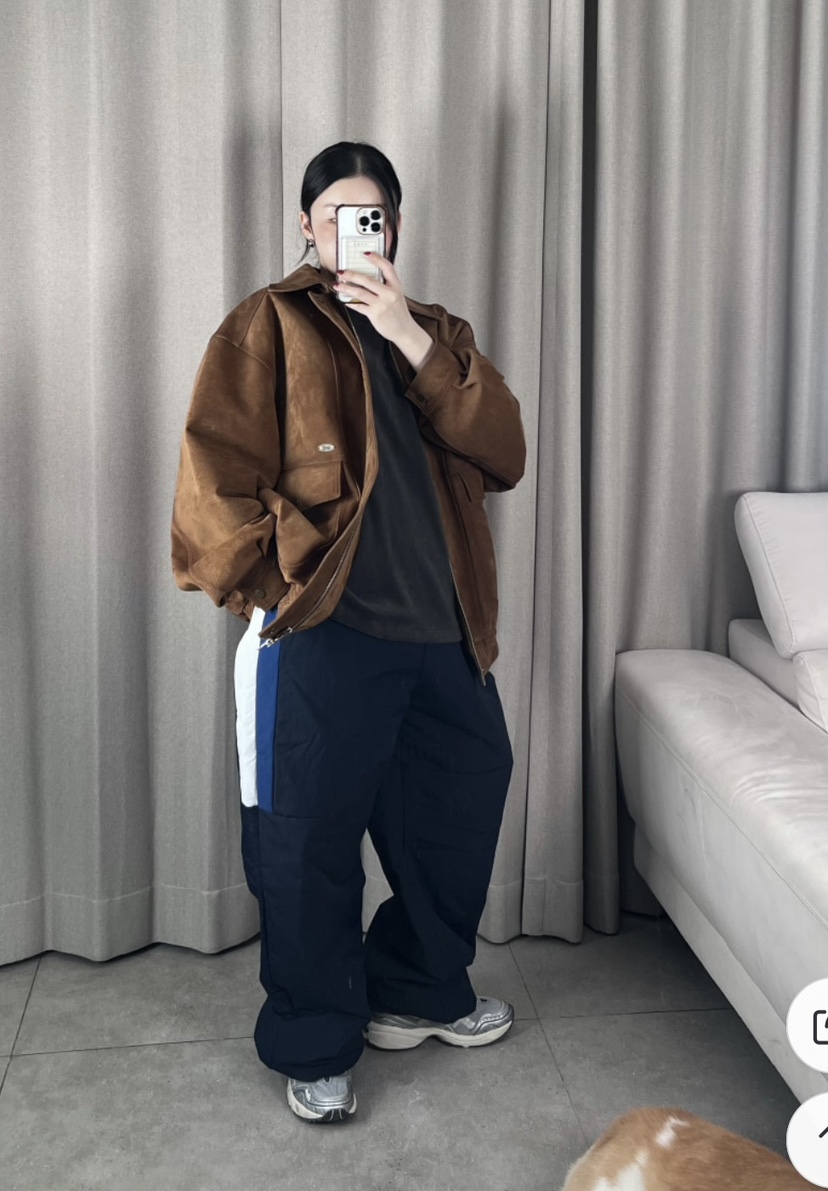 PLATFORM-L韓國代購㊣女士新款25秋冬真品時尚職業休閑褲拼色PLATFORM休閑褲