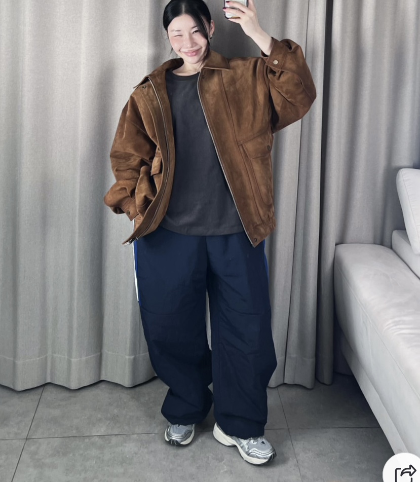 PLATFORM-L韓國代購㊣女士新款25秋冬真品時尚職業休閑褲拼色PLATFORM休閑褲