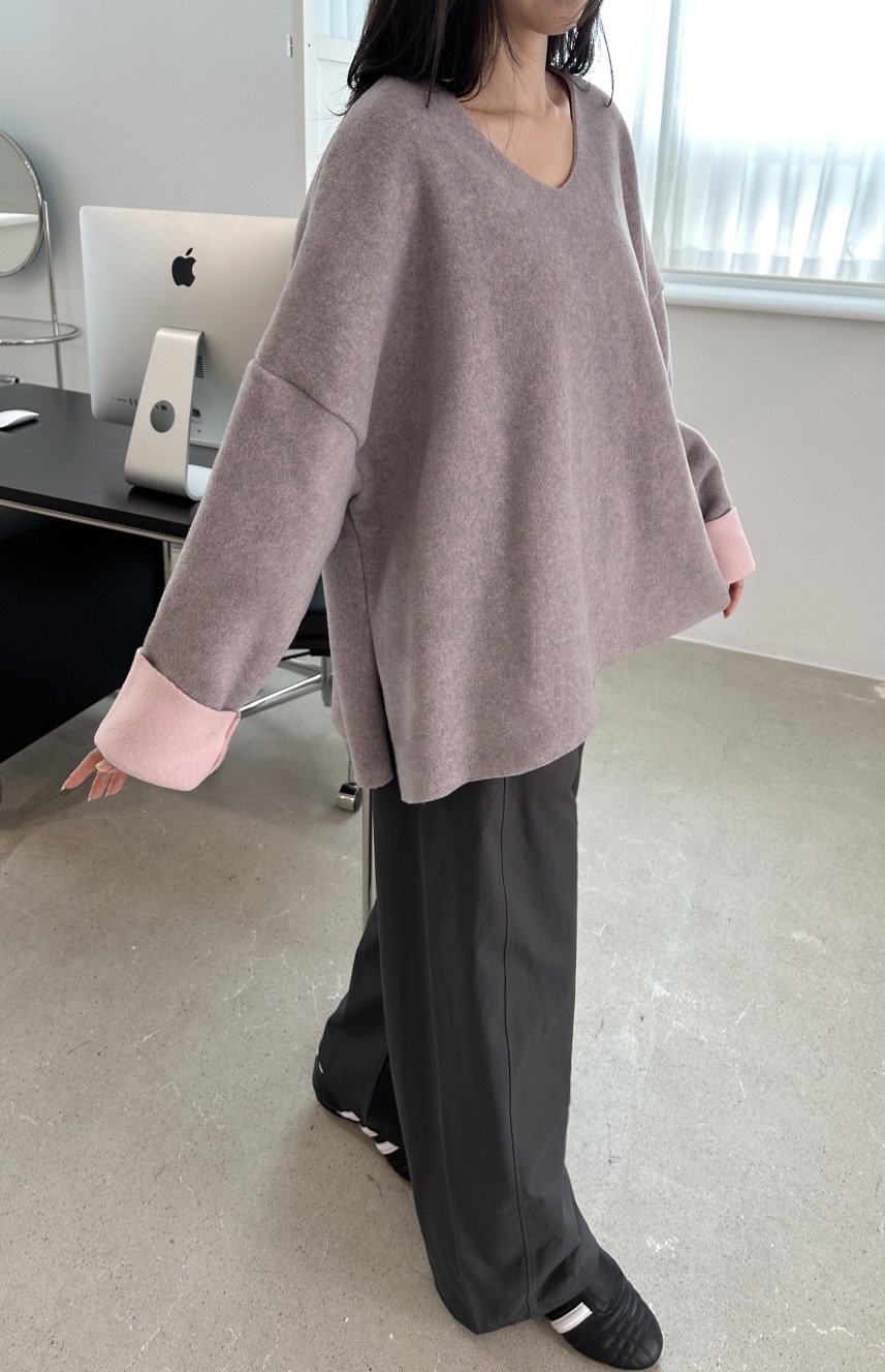 CLASSY-O韓國代購㊣女裝新品25秋冬推薦時尚衛衣不含內搭拼色CLASSY-O衛衣