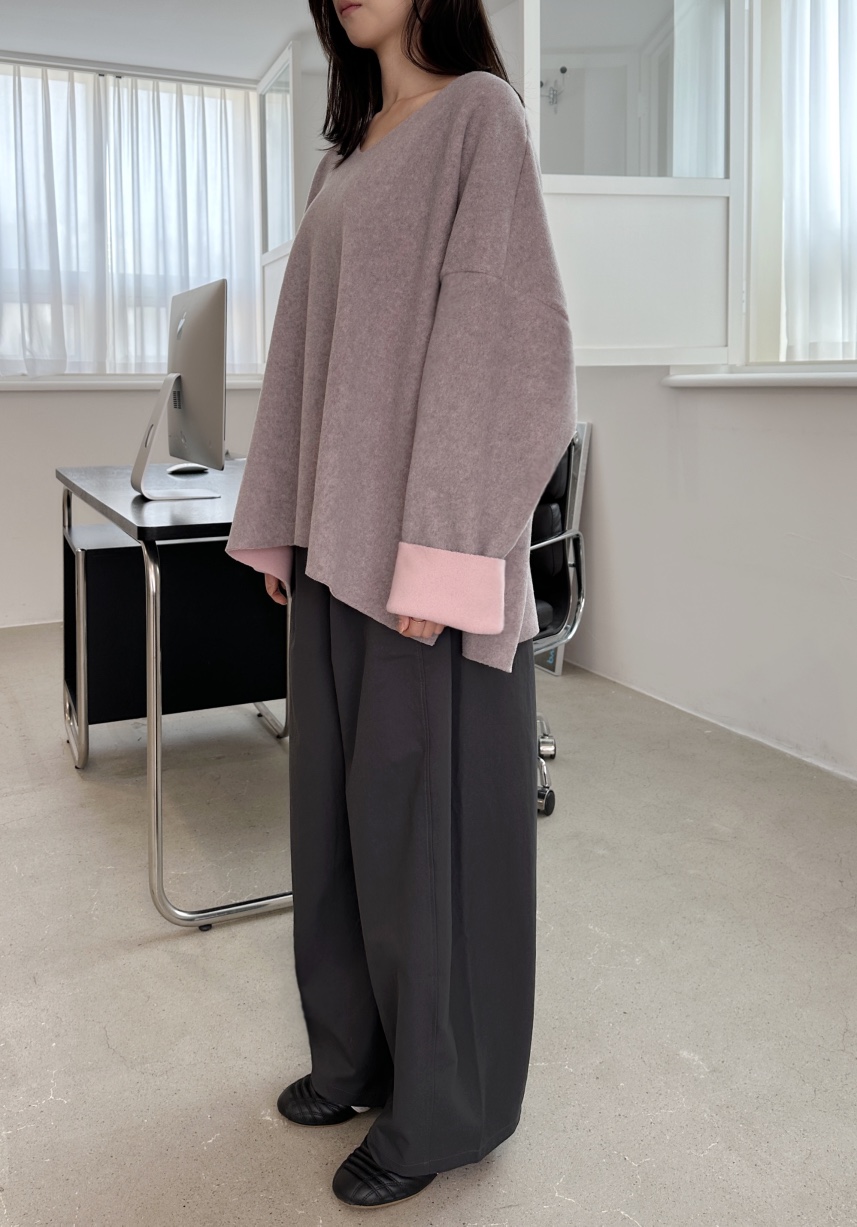 CLASSY-O韓國代購㊣女裝新品25秋冬推薦時尚衛衣不含內搭拼色CLASSY-O衛衣