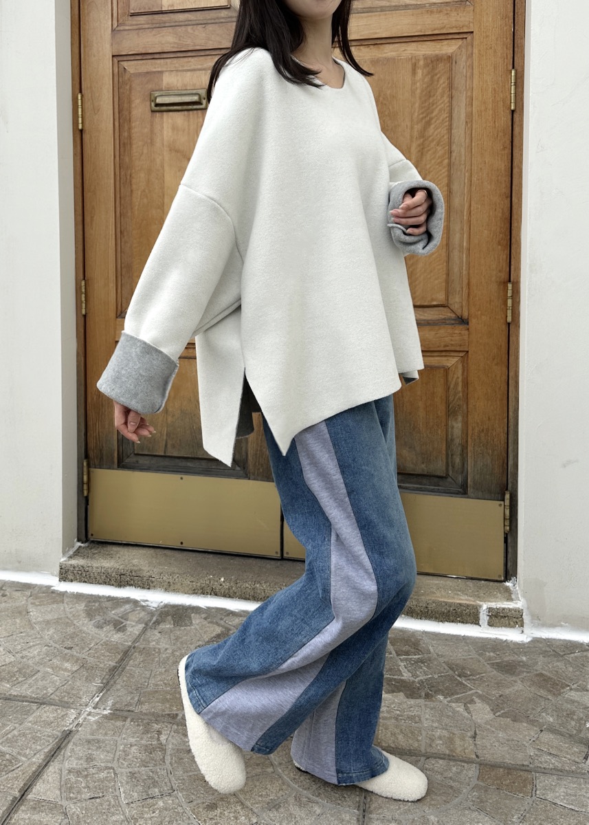 CLASSY-O韓國代購㊣女裝新品25秋冬推薦時尚衛衣不含內搭拼色CLASSY-O衛衣