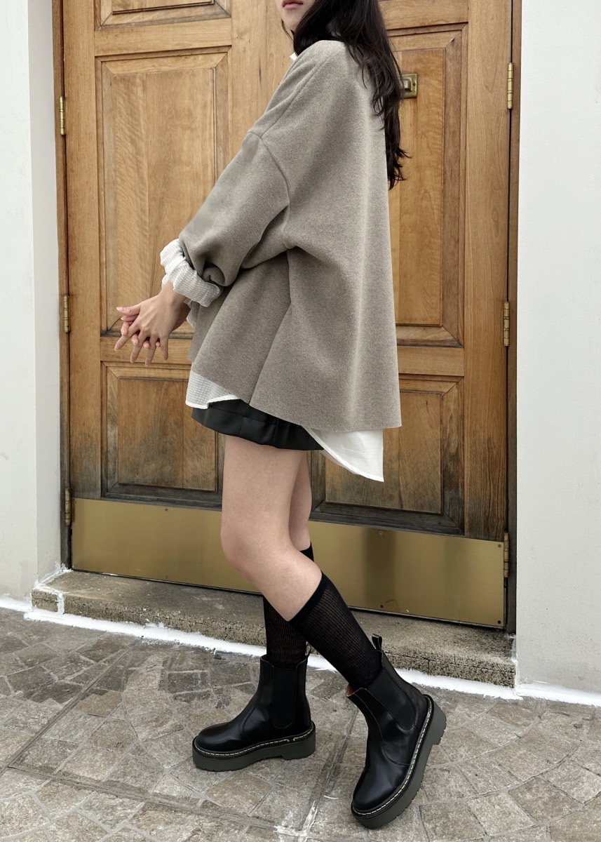 CLASSY-O韓國代購㊣女裝新品25秋冬推薦時尚衛衣不含內搭拼色CLASSY-O衛衣