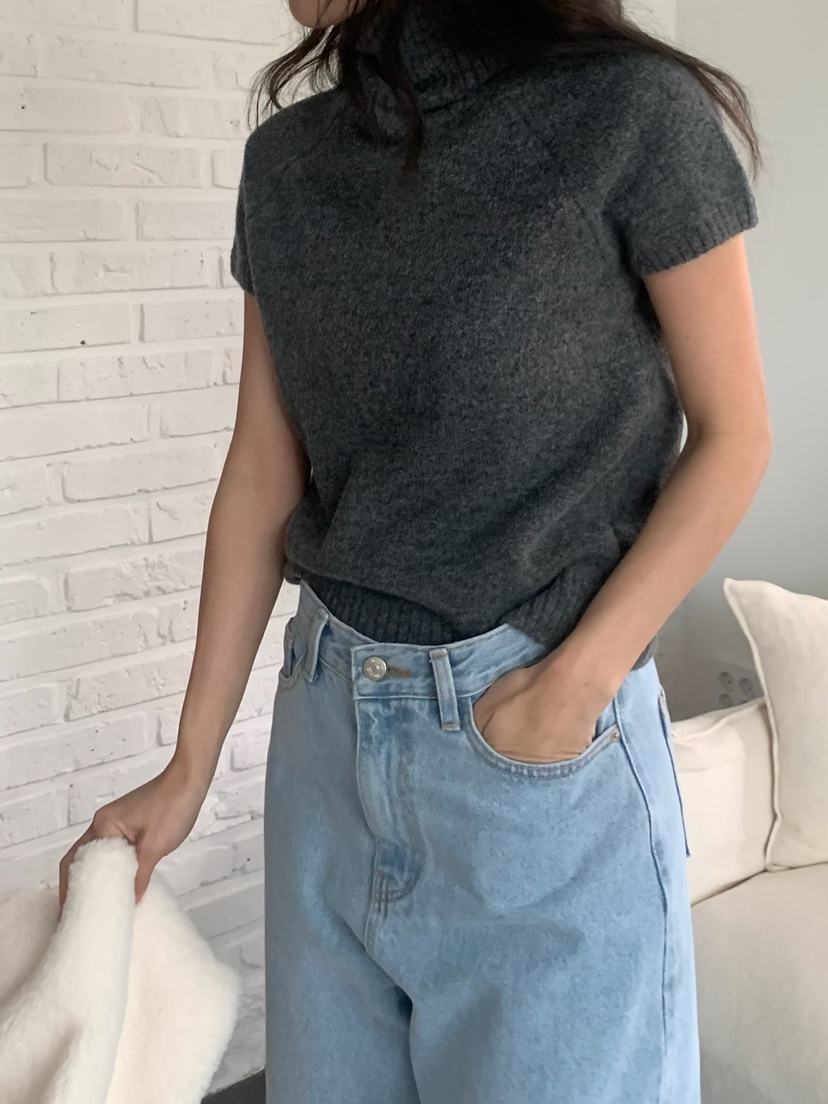 BLEECKER韓國代購㊣女裝新款人氣時尚職業休閑熱賣25秋冬針織衫BLEECKER針織衫