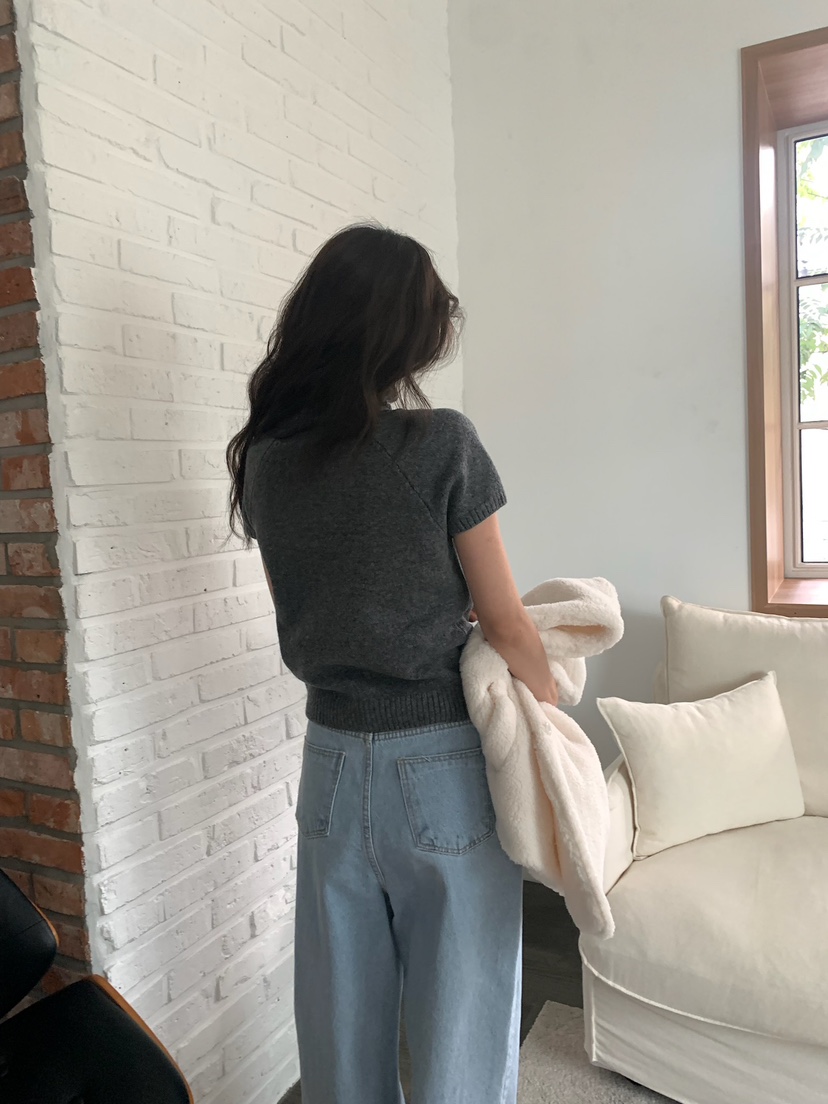 BLEECKER韓國代購㊣女裝新款人氣時尚職業休閑熱賣25秋冬針織衫BLEECKER針織衫