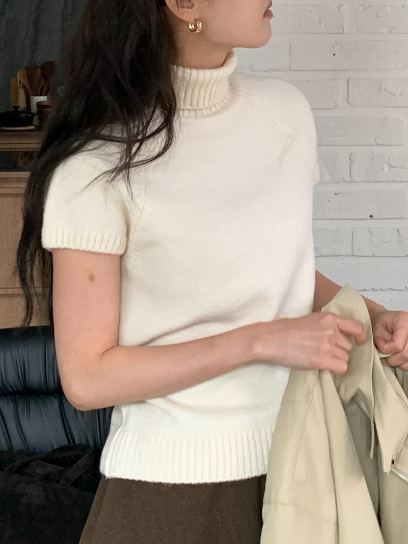 BLEECKER韓國代購㊣女裝新款人氣時尚職業休閑熱賣25秋冬針織衫BLEECKER針織衫