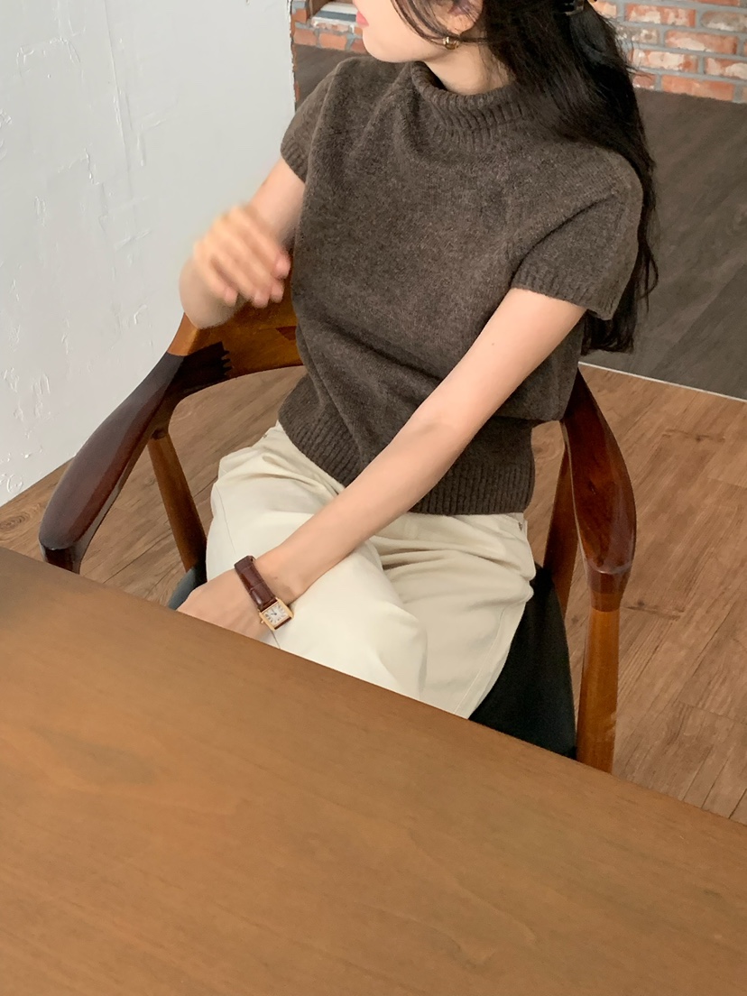 BLEECKER韓國代購㊣女裝新款人氣時尚職業休閑熱賣25秋冬針織衫BLEECKER針織衫