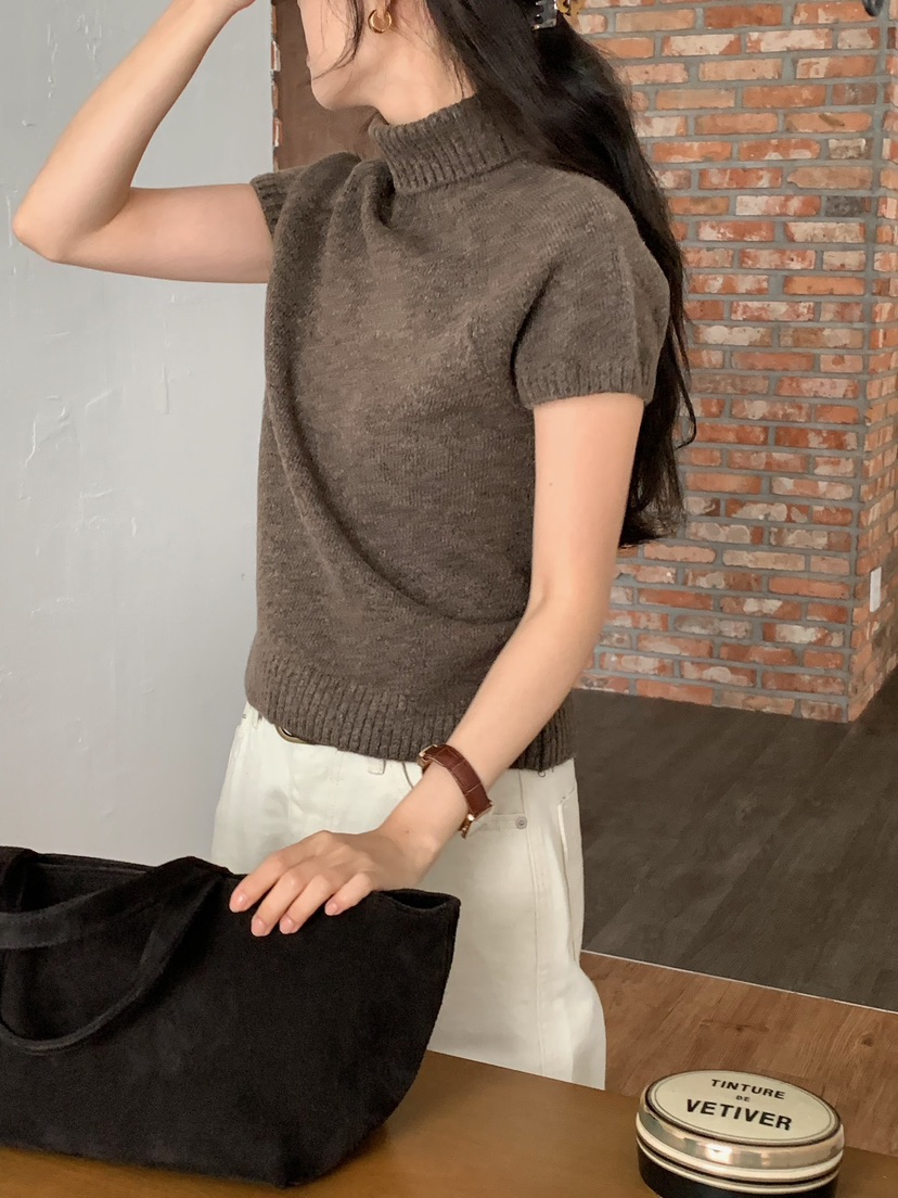 BLEECKER韓國代購㊣女裝新款人氣時尚職業休閑熱賣25秋冬針織衫BLEECKER針織衫