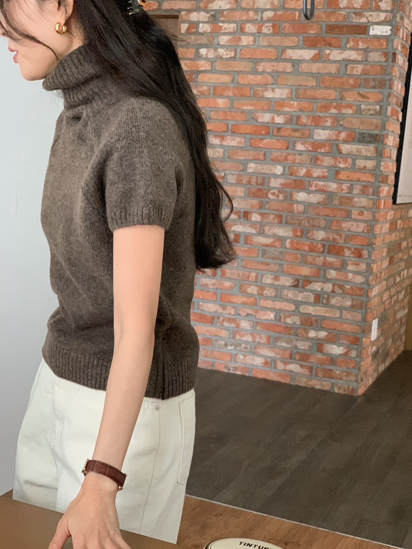 BLEECKER韓國代購㊣女裝新款人氣時尚職業休閑熱賣25秋冬針織衫BLEECKER針織衫