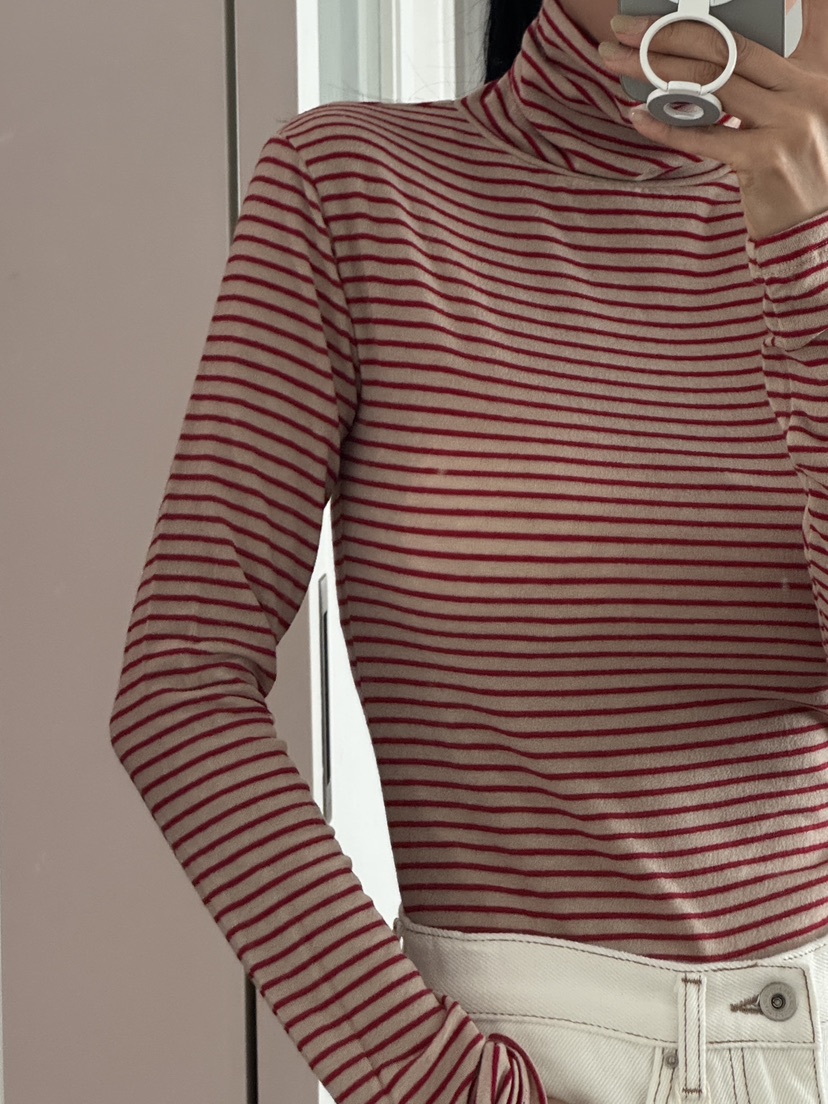 MILUI東大門㊣直郵女士新款時尚熱賣休閑25秋冬長袖T恤羊毛MILUI長袖T恤