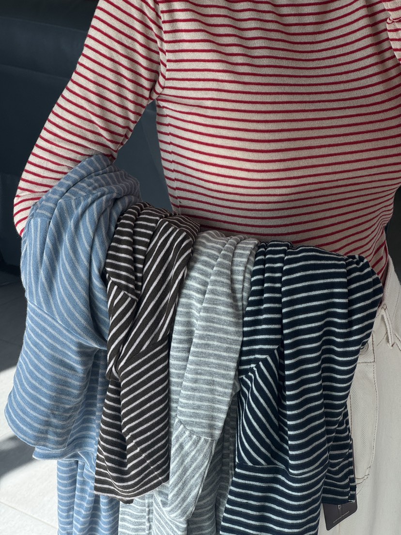 MILUI東大門㊣直郵女士新款時尚熱賣休閑25秋冬長袖T恤羊毛MILUI長袖T恤