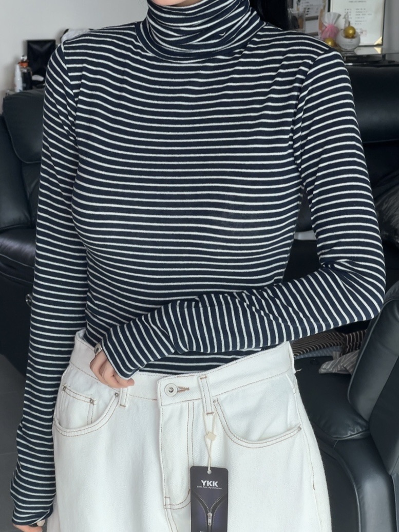 MILUI東大門㊣直郵女士新款時尚熱賣休閑25秋冬長袖T恤羊毛MILUI長袖T恤