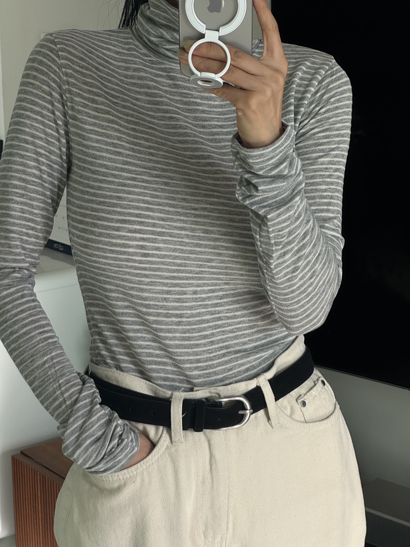 MILUI東大門㊣直郵女士新款時尚熱賣休閑25秋冬長袖T恤羊毛MILUI長袖T恤