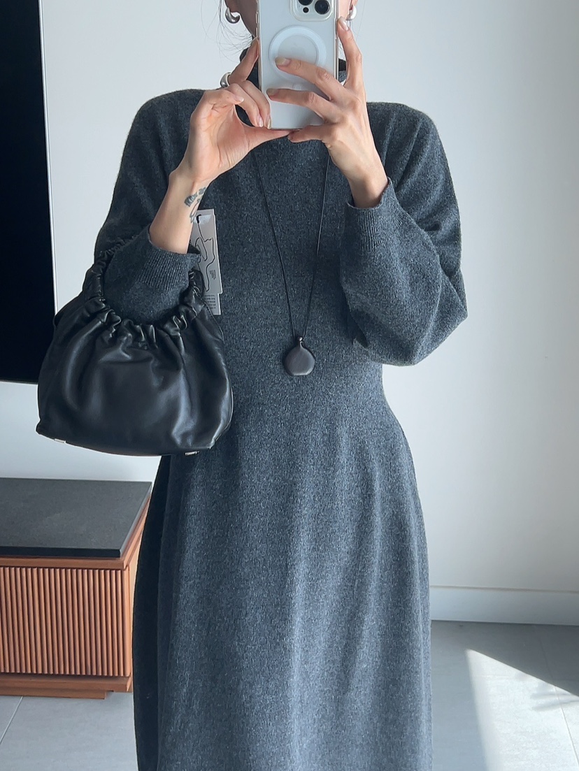 MILUI韓國代購㊣女裝新品真品熱賣職業25秋冬人氣休閑連衣裙MILUI連衣裙