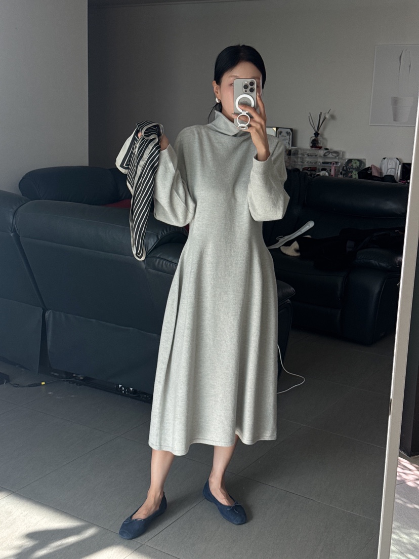MILUI韓國代購㊣女裝新品真品熱賣職業25秋冬人氣休閑連衣裙MILUI連衣裙