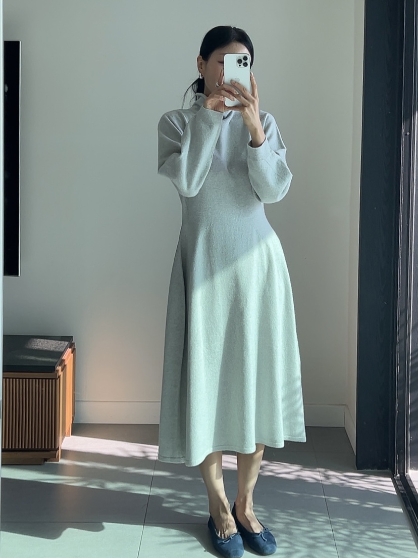 MILUI韓國代購㊣女裝新品真品熱賣職業25秋冬人氣休閑連衣裙MILUI連衣裙