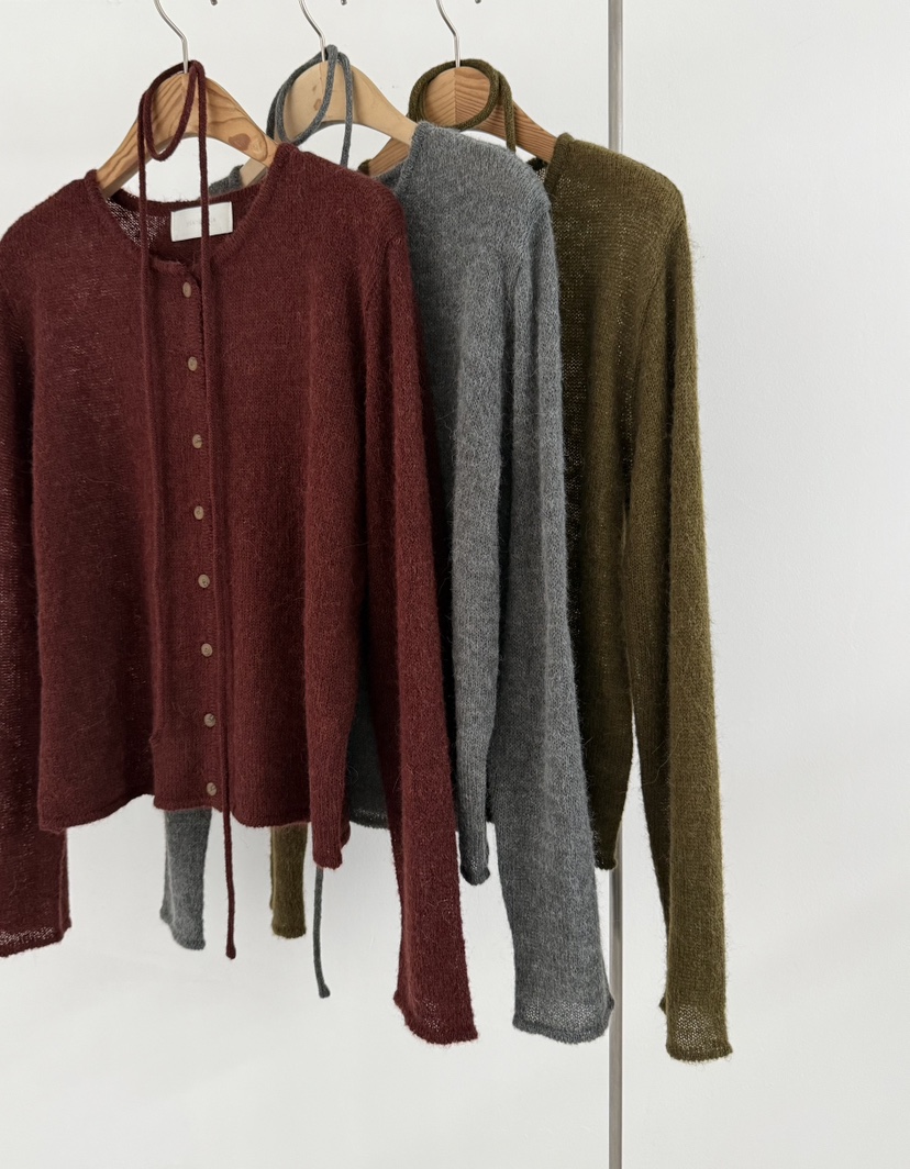 YIKHO STYLE東大門㊣實拍女士新品熱賣職業針織衫含腰繩羊駝YIKHO STYLE針織衫