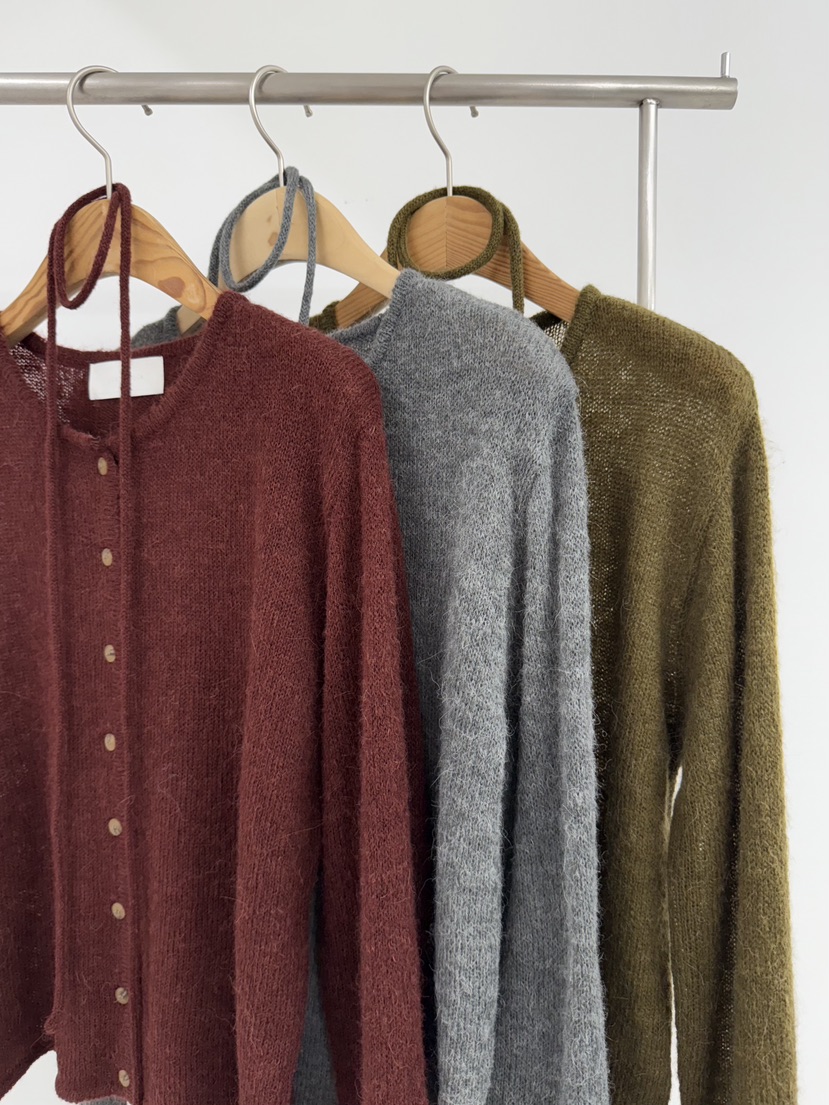 YIKHO STYLE東大門㊣實拍女士新品熱賣職業針織衫含腰繩羊駝YIKHO STYLE針織衫