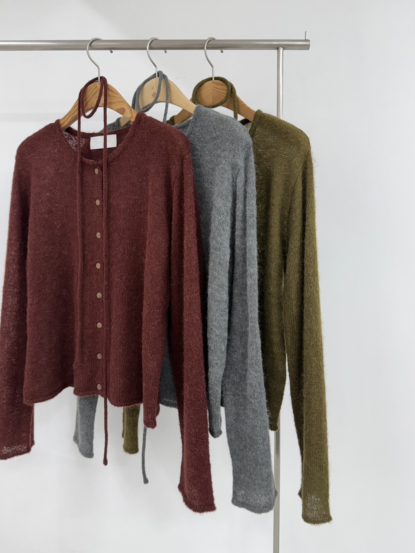 YIKHO STYLE東大門㊣實拍女士新品熱賣職業針織衫含腰繩羊駝YIKHO STYLE針織衫