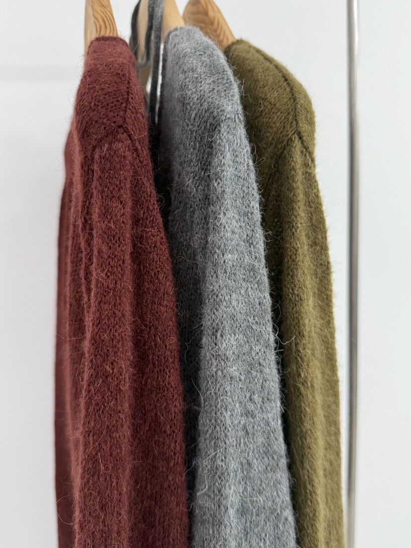 YIKHO STYLE東大門㊣實拍女士新品熱賣職業針織衫含腰繩羊駝YIKHO STYLE針織衫