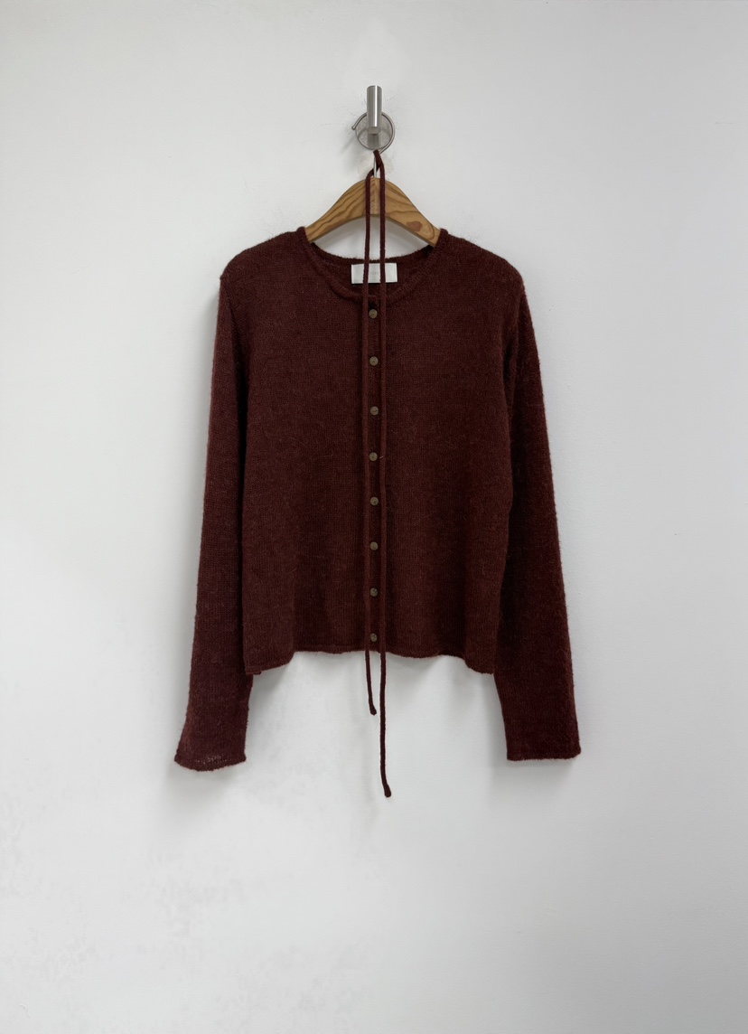 YIKHO STYLE東大門㊣實拍女士新品熱賣職業針織衫含腰繩羊駝YIKHO STYLE針織衫圖色3