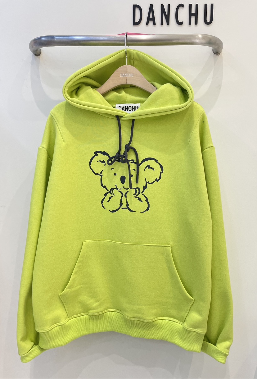 DANCHU東大門㊣代購女裝新品休閑時尚真品熱賣25秋冬衛衣兜帽DANCHU衛衣圖色2