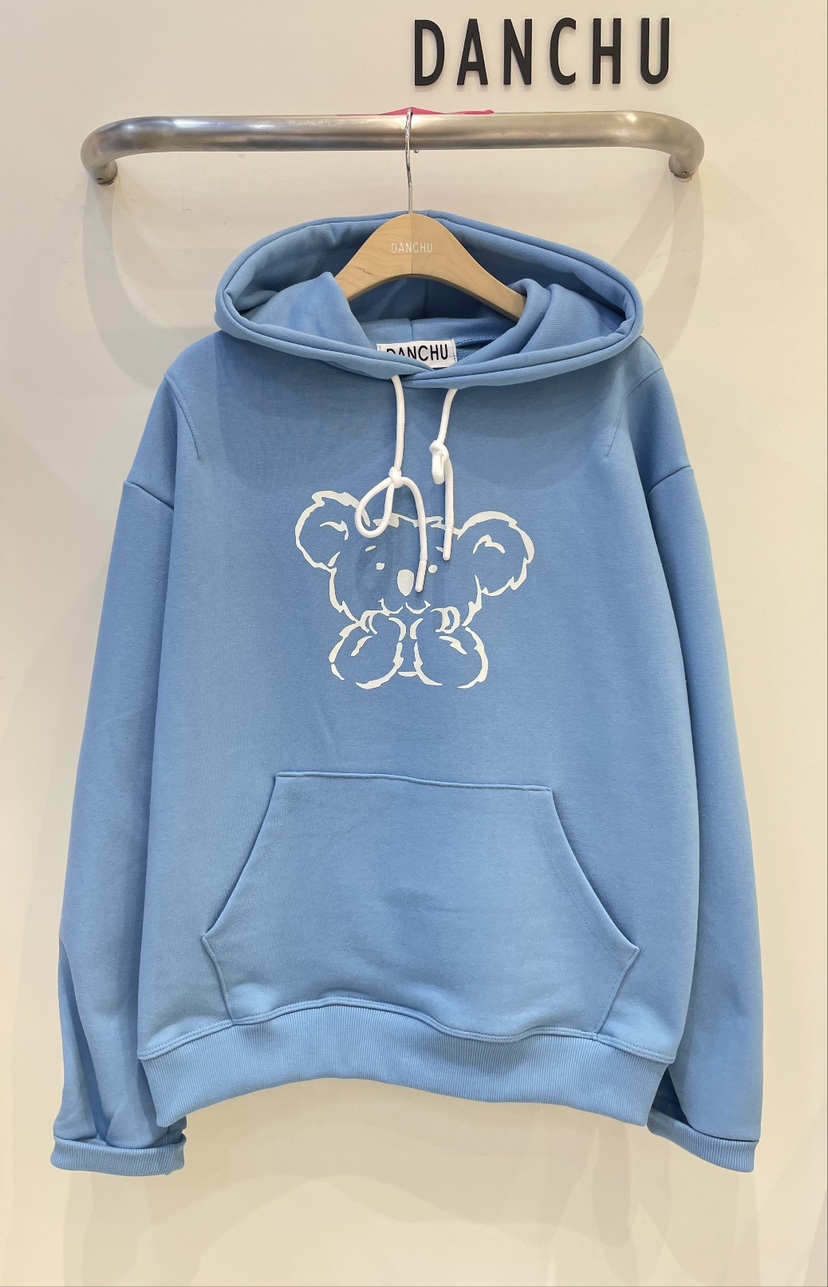 DANCHU東大門㊣代購女裝新品休閑時尚真品熱賣25秋冬衛衣兜帽DANCHU衛衣圖色3