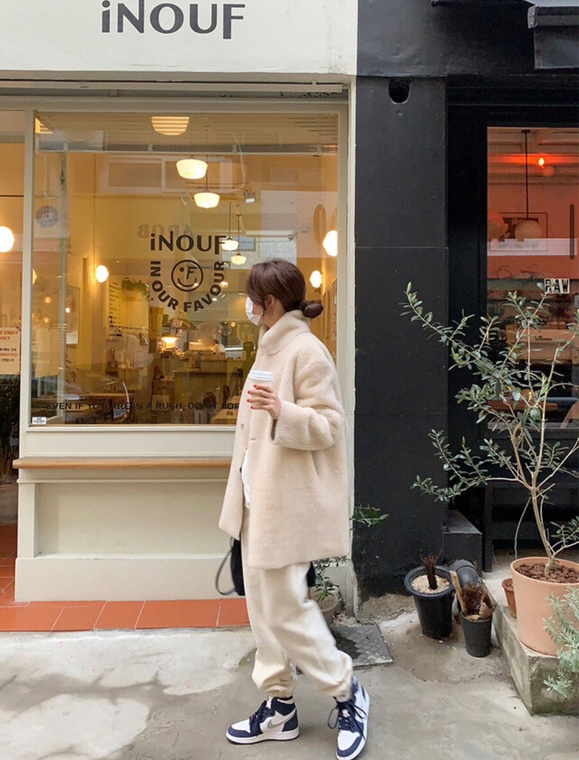 PLANTS ON GRAY韓國代購㊣女士新品真品休閑推薦25秋冬夾克PLANTS ON GRAY夾克