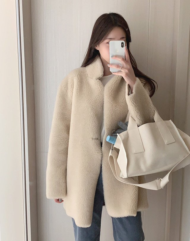 PLANTS ON GRAY韓國代購㊣女士新品真品休閑推薦25秋冬夾克PLANTS ON GRAY夾克圖色1