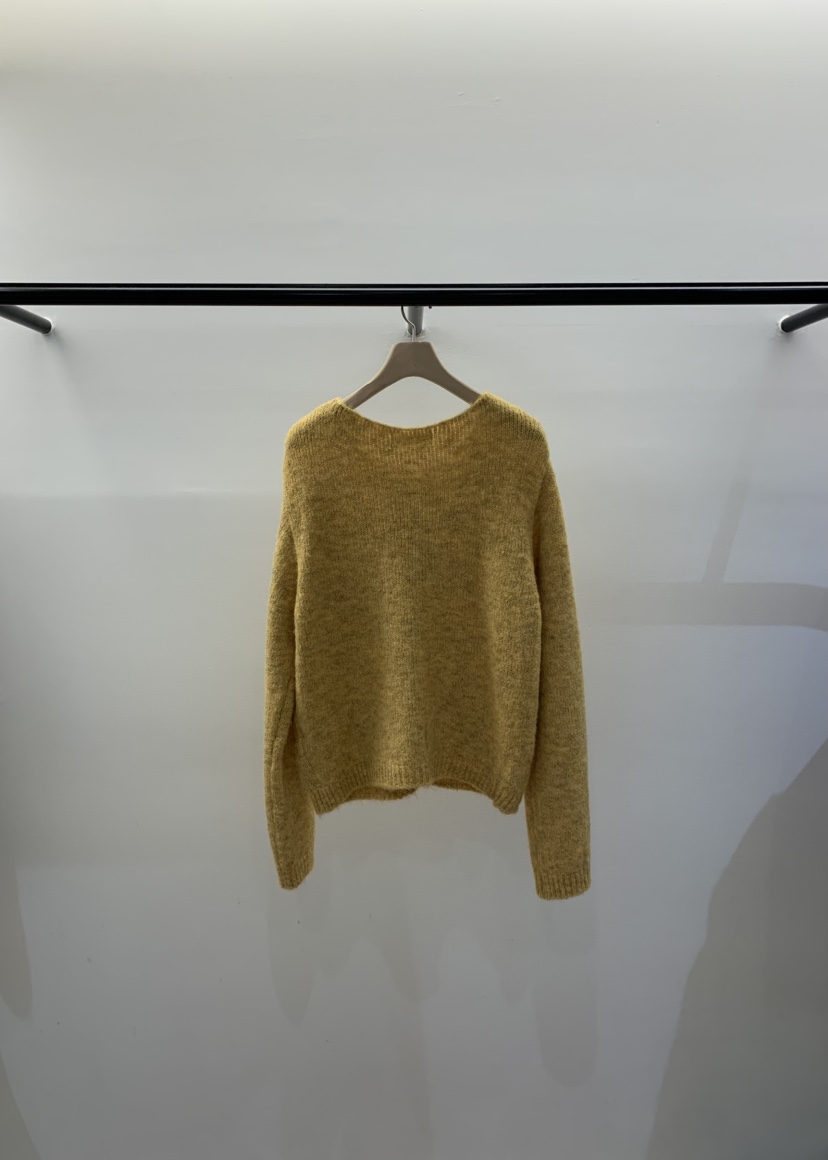 LA CREME東大門㊣代購女裝新款休閑時尚熱賣針織衫口袋羊駝LA CREME針織衫