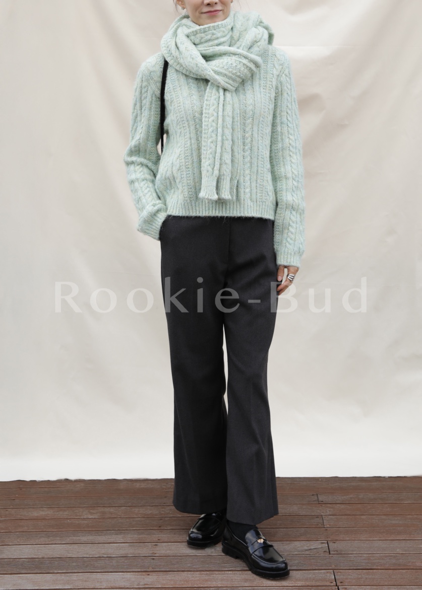 ROOKIE BUD東大門㊣實拍女士新款25秋冬休閑針織衫麻花針織ROOKIE BUD-L針織衫