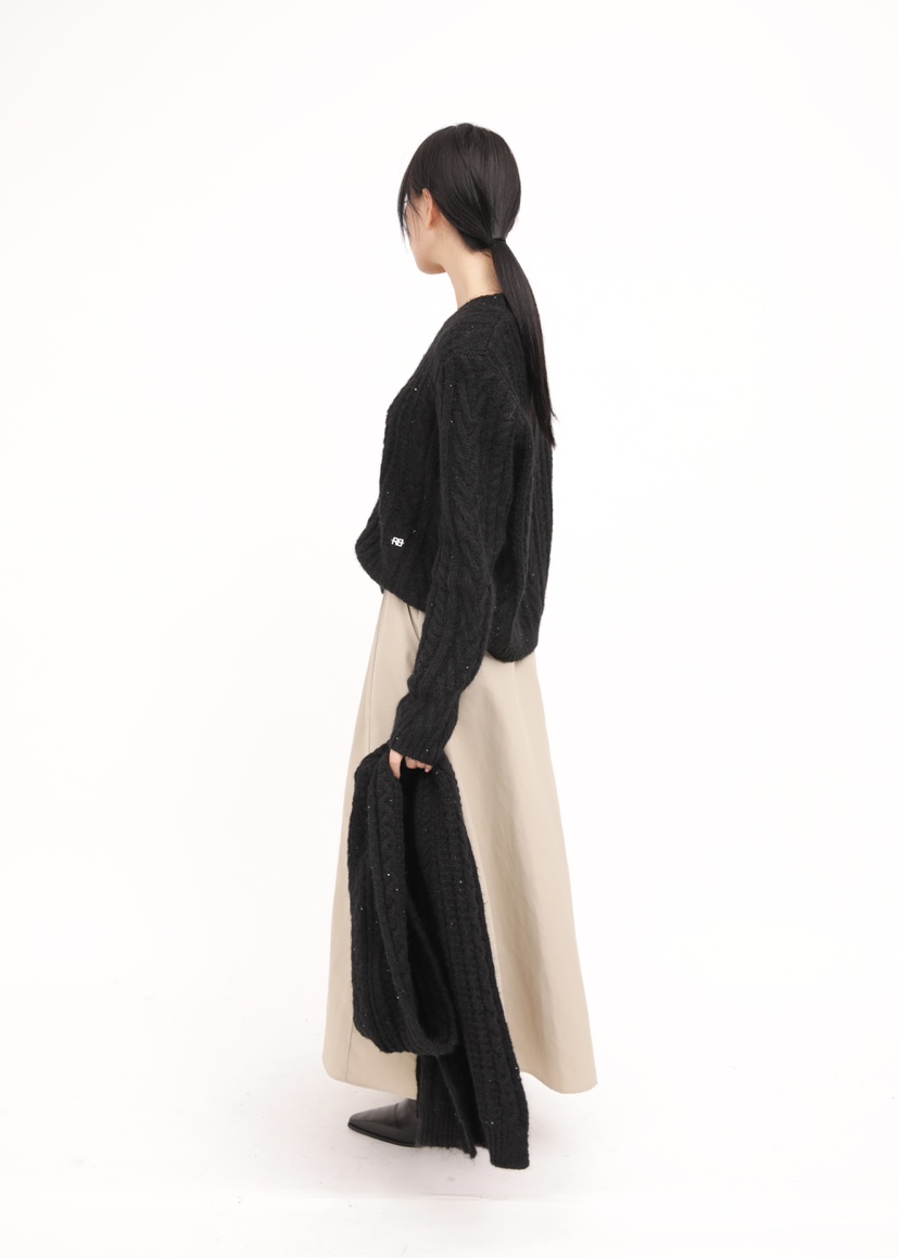 ROOKIE BUD東大門㊣實拍女士新款25秋冬休閑針織衫麻花針織ROOKIE BUD-L針織衫