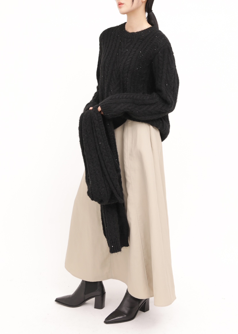 ROOKIE BUD東大門㊣實拍女士新款25秋冬休閑針織衫麻花針織ROOKIE BUD-L針織衫