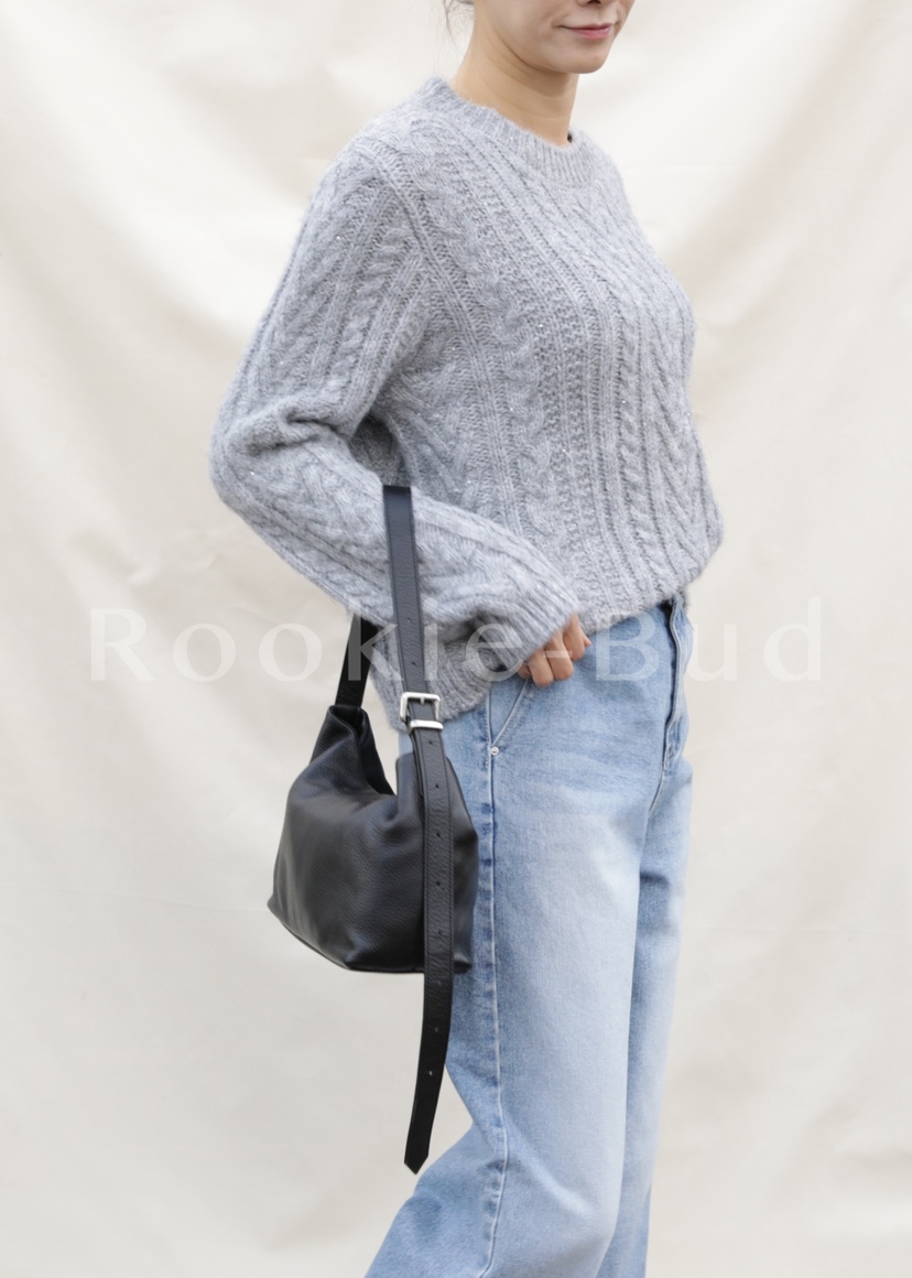 ROOKIE BUD東大門㊣實拍女士新款25秋冬休閑針織衫麻花針織ROOKIE BUD-L針織衫