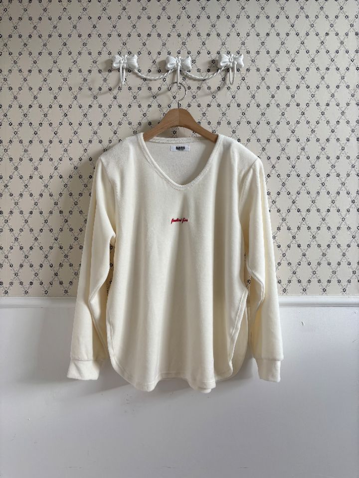 mars東大門㊣直郵女士新款熱賣時尚推薦真品長袖T恤刺繡絲絨mars長袖T恤