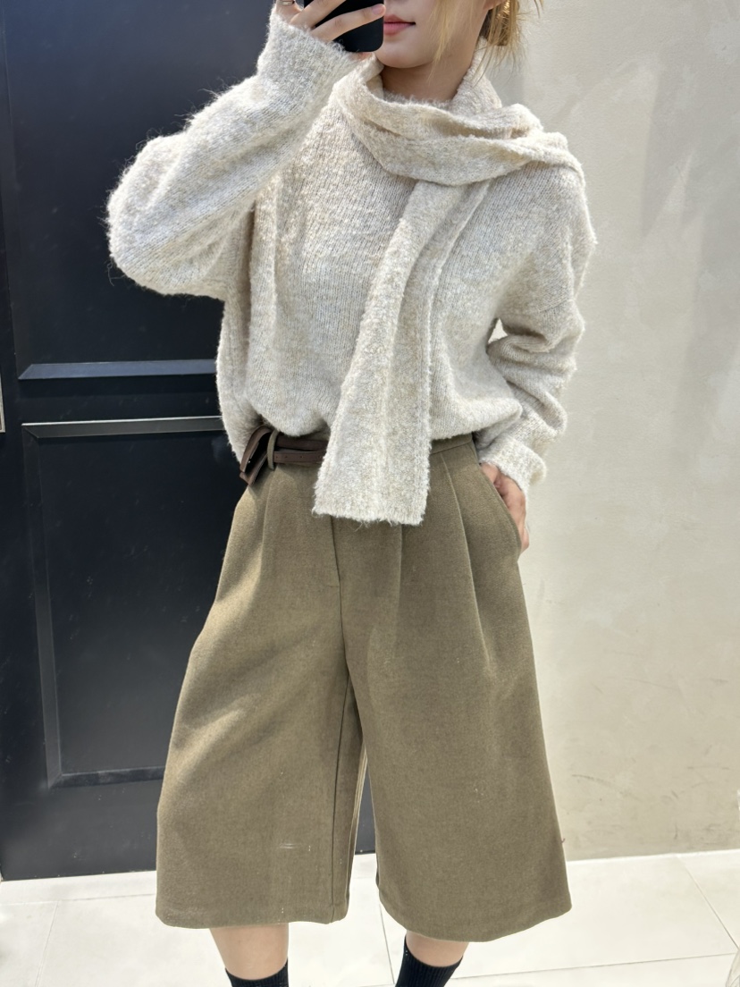 MILLIMETER東大門㊣直郵女裝新品推薦熱賣真品針織衫含圍巾MILLIMETER/MGML針織衫