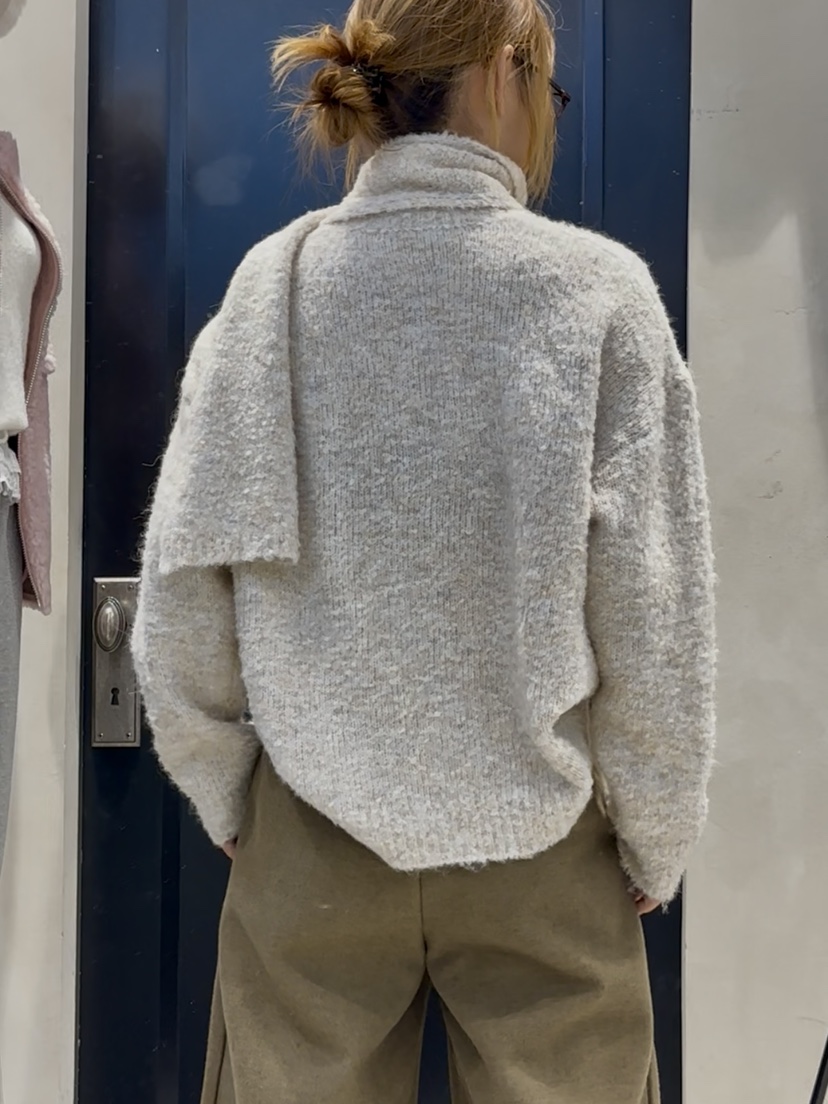 MILLIMETER東大門㊣直郵女裝新品推薦熱賣真品針織衫含圍巾MILLIMETER/MGML針織衫