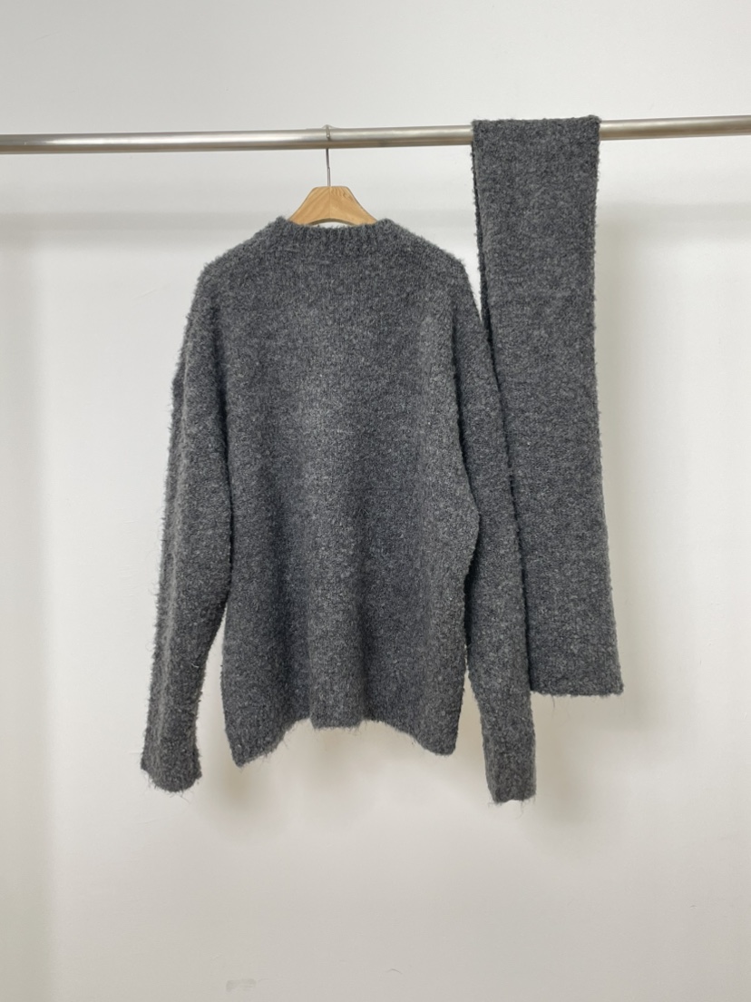 MILLIMETER東大門㊣直郵女裝新品推薦熱賣真品針織衫含圍巾MILLIMETER/MGML針織衫