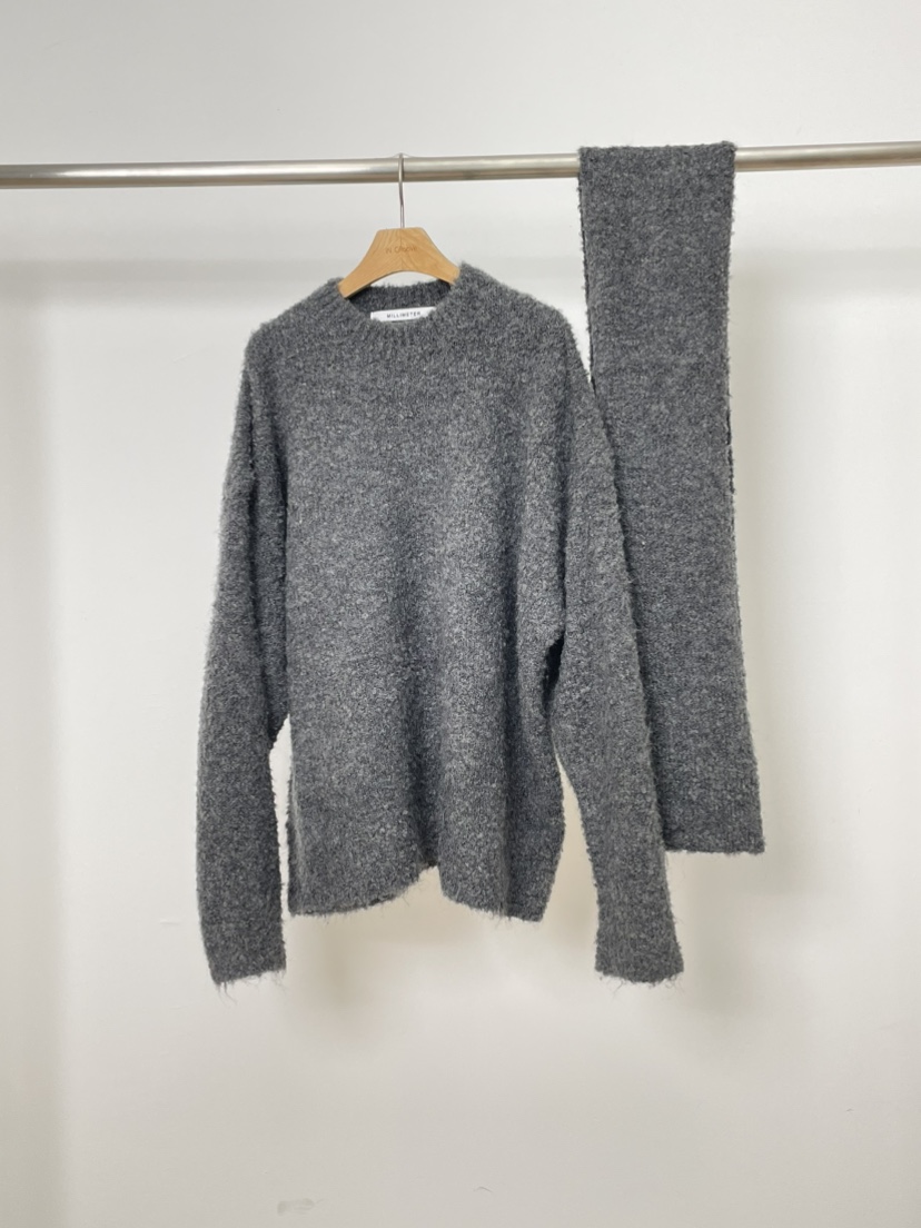 MILLIMETER東大門㊣直郵女裝新品推薦熱賣真品針織衫含圍巾MILLIMETER/MGML針織衫圖色2