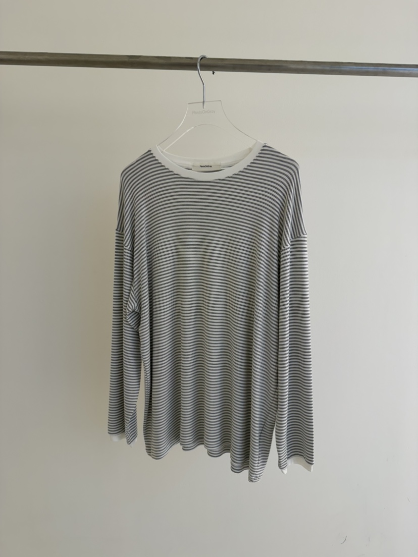 PLANTS ON GRAY東大門㊣直郵女士新款25秋冬推薦職業長袖T恤PLANTS ON GRAY長袖T恤