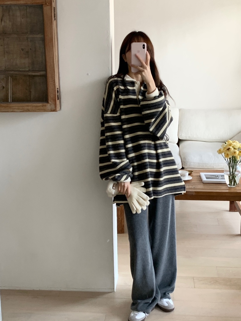 PLANTS ON GRAY韓國直郵㊣女裝新款休閑真品25秋冬推薦衛衣PLANTS ON GRAY衛衣