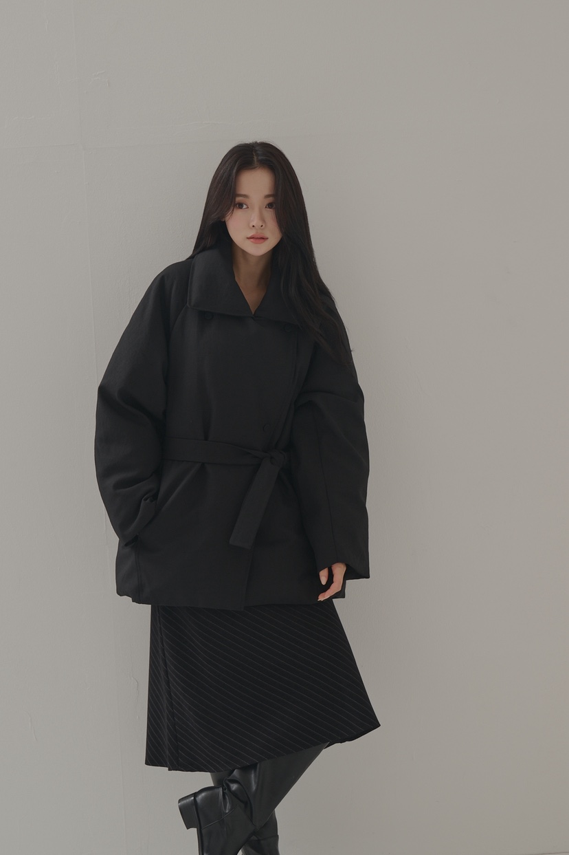 ATHEA韓國直郵㊣女裝新品人氣熱賣真品短款羽絨服含腰帶鵝絨ATHEA短款羽絨服