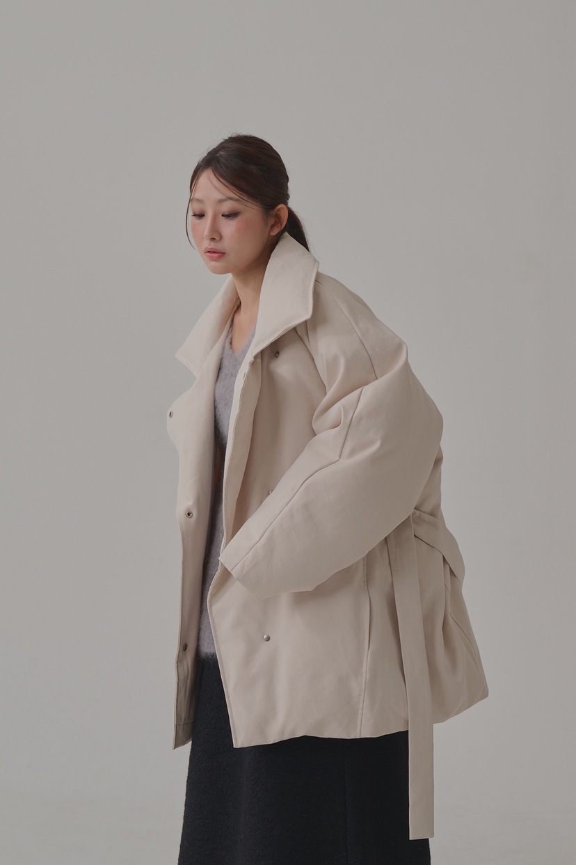 ATHEA韓國直郵㊣女裝新品人氣熱賣真品短款羽絨服含腰帶鵝絨ATHEA短款羽絨服