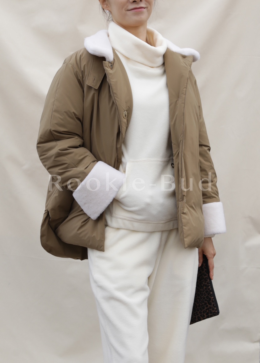 ROOKIE BUD東大門㊣直郵女裝新品熱賣人氣休閑短款棉服羊毛棉ROOKIE BUD-L短款棉服